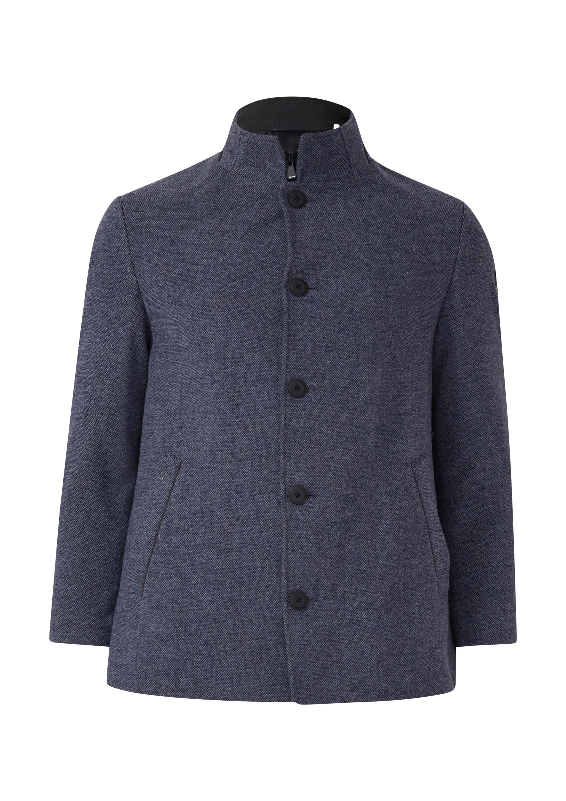 s.Oliver Men Big Sizes Between-Seasons Coat in Blue: front