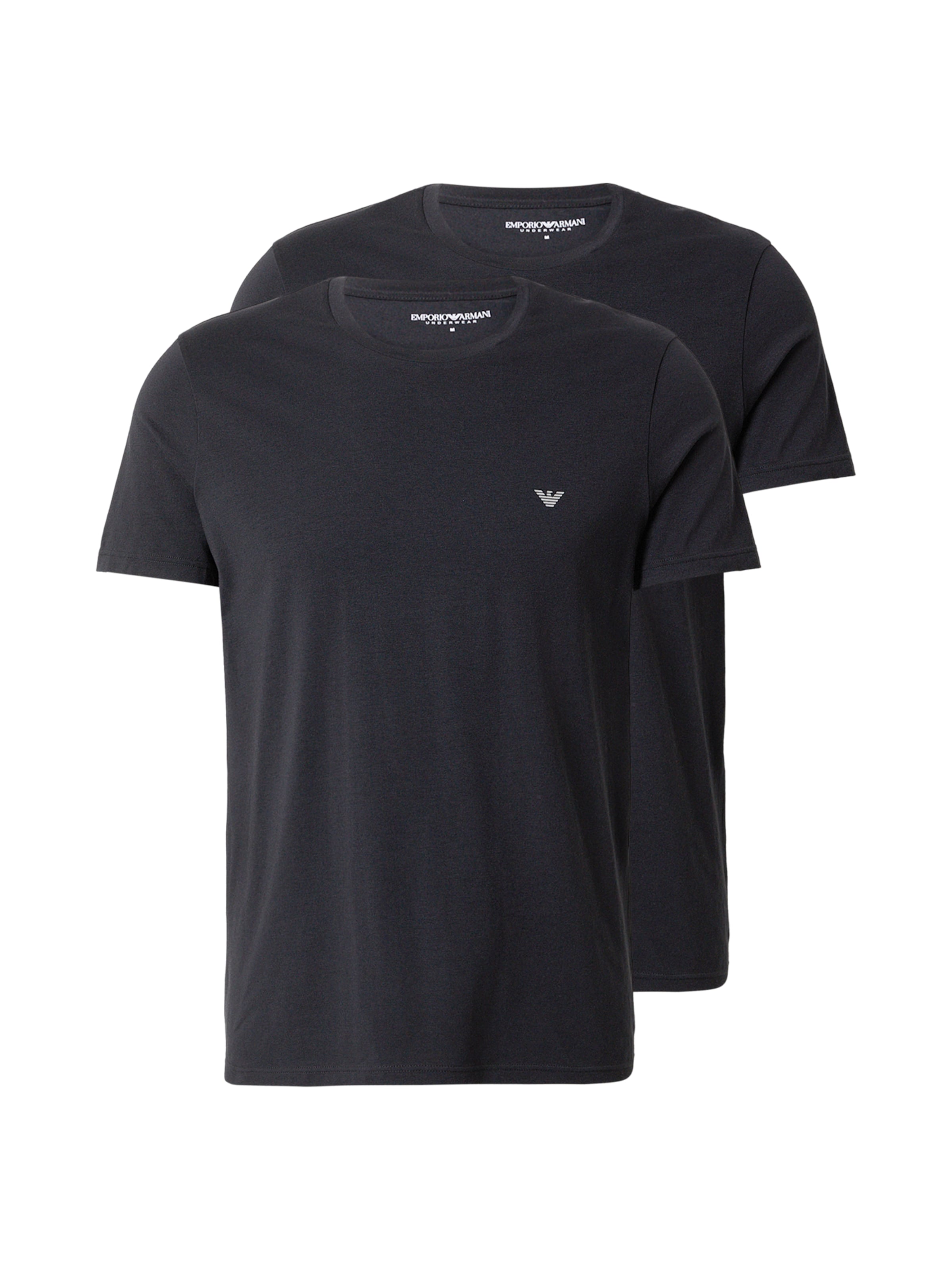 T-Shirt Emporio Armani en noir : devant