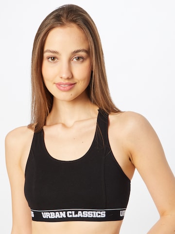 Urban Classics Bralette Bra in Black: front