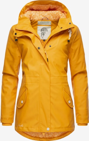 NAVAHOO Weatherproof jacket 'Ocean Heart' in Yellow