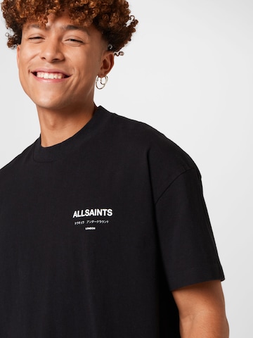 AllSaints T-Shirt 'Underground' in Schwarz