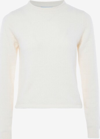 Poomi Sweater in White: front