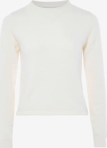 Poomi Sweater in White: front