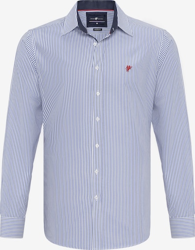 DENIM CULTURE Košulja 'Gordon' u mornarsko plava / bijela, Pregled proizvoda