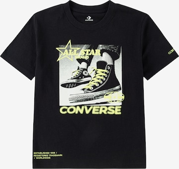T-Shirt CONVERSE en noir : devant