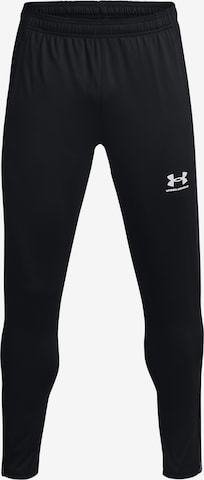 UNDER ARMOUR Workout Pants in Black: front