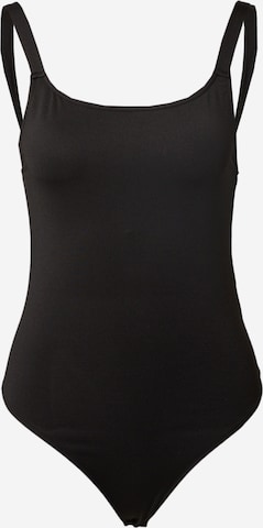 NLY by Nelly Shirt body in Zwart: voorkant