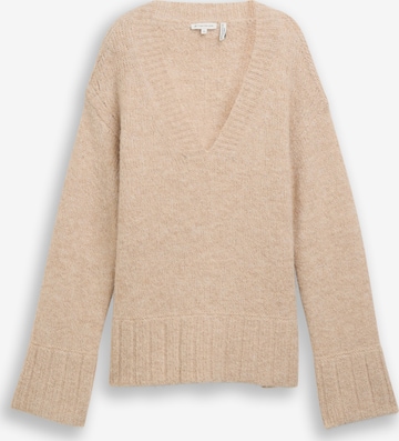TOM TAILOR Sveter - Béžová: predná strana