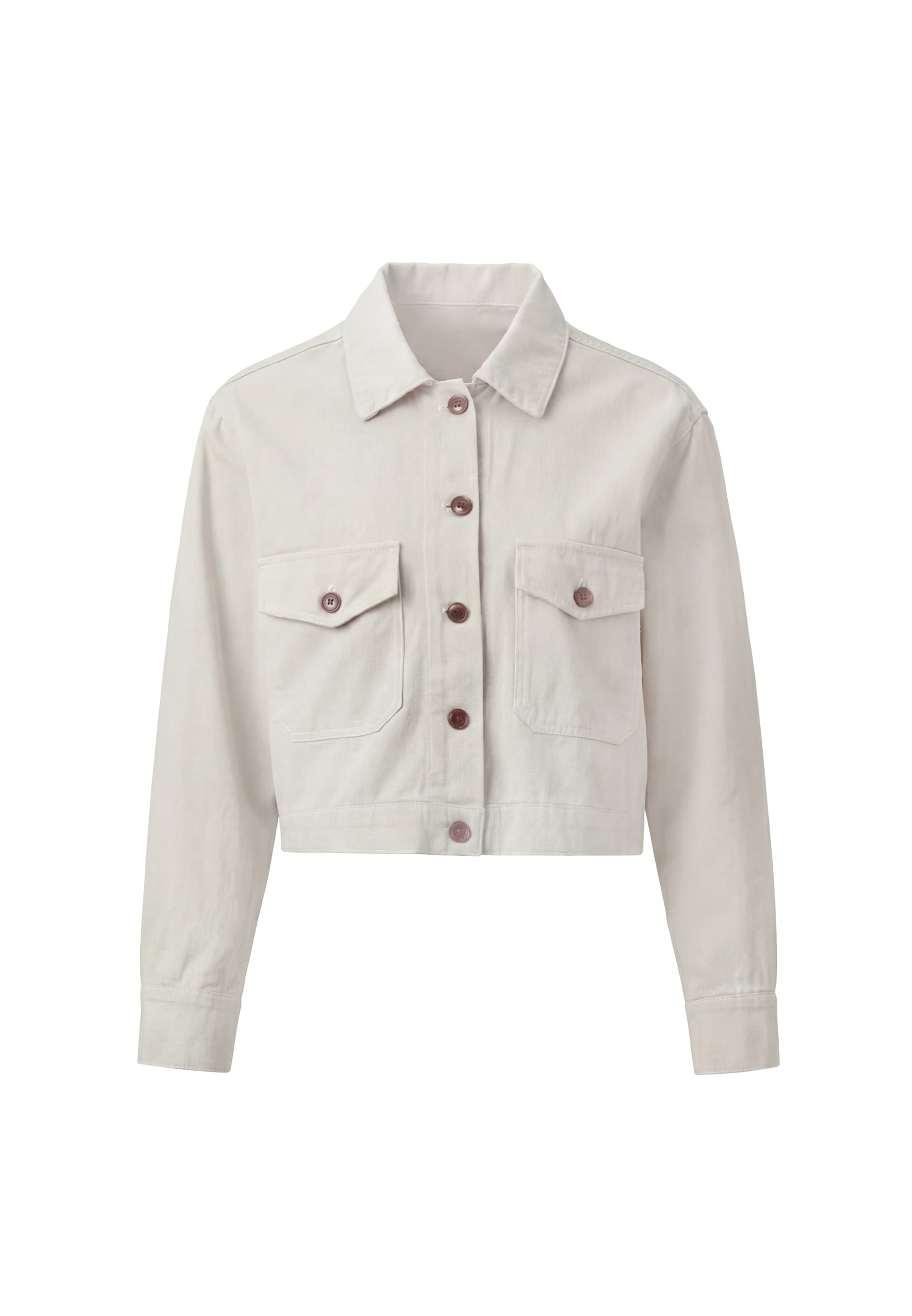 MYMO Veste mi-saison en S en gris clair, Vue avec produit