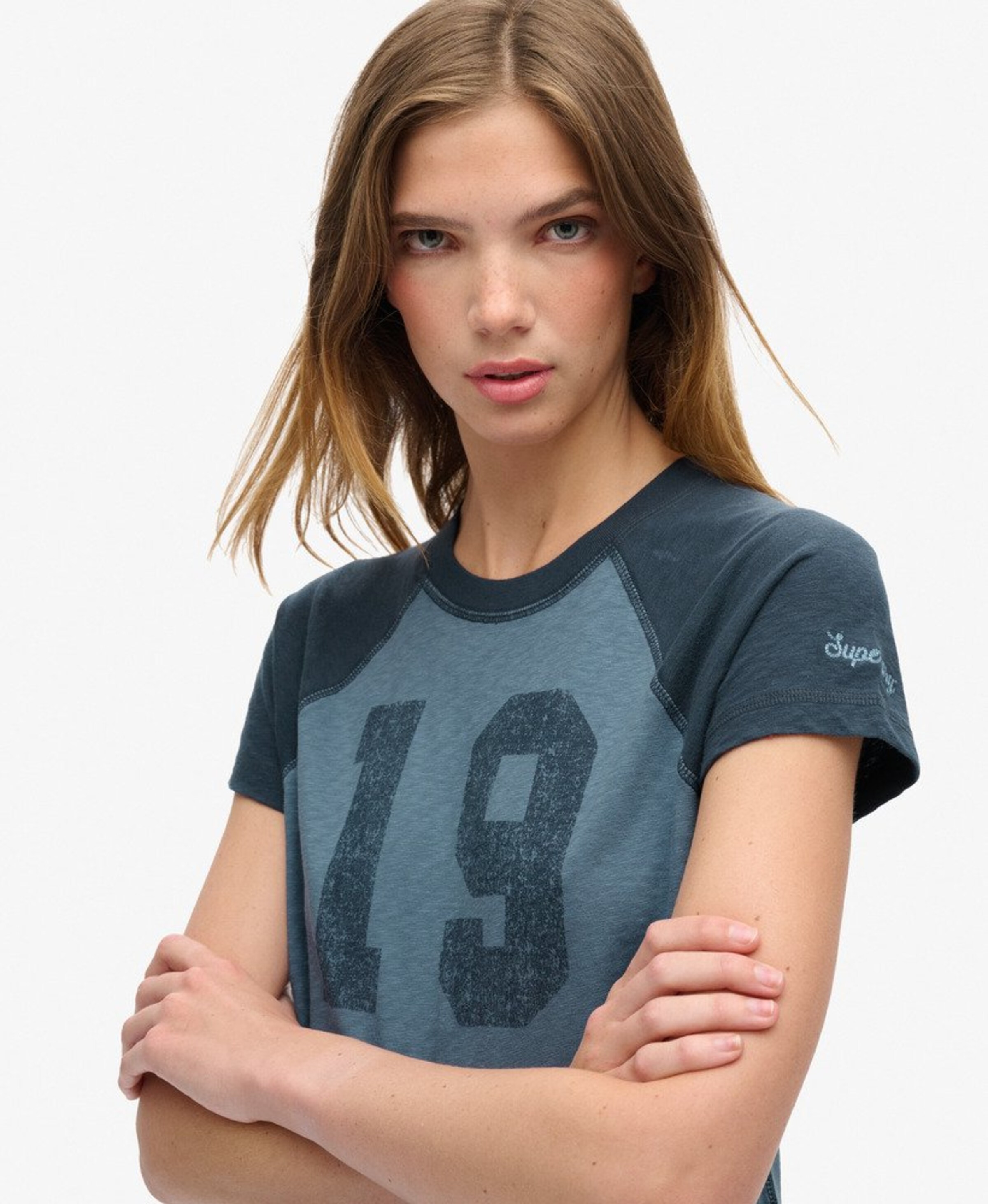 Superdry Shirt in Blauw