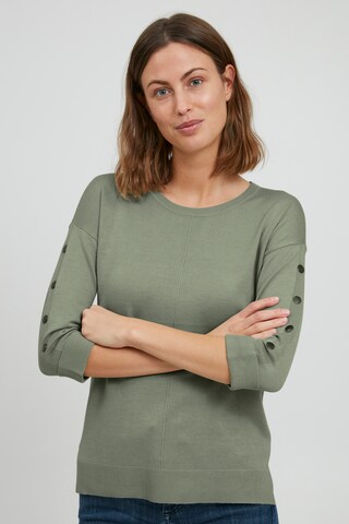 Fransa Sweater in Green: front