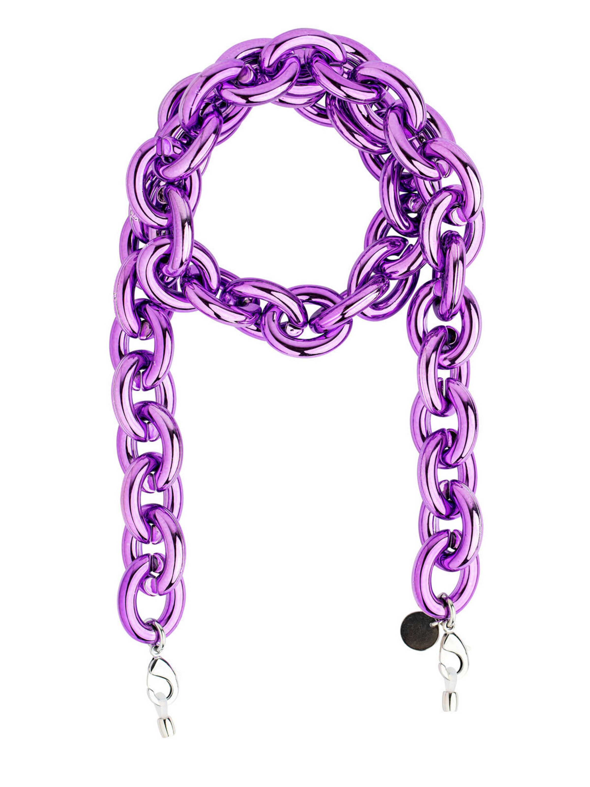 Cheeky Chain Munich Necklace in Purple: front