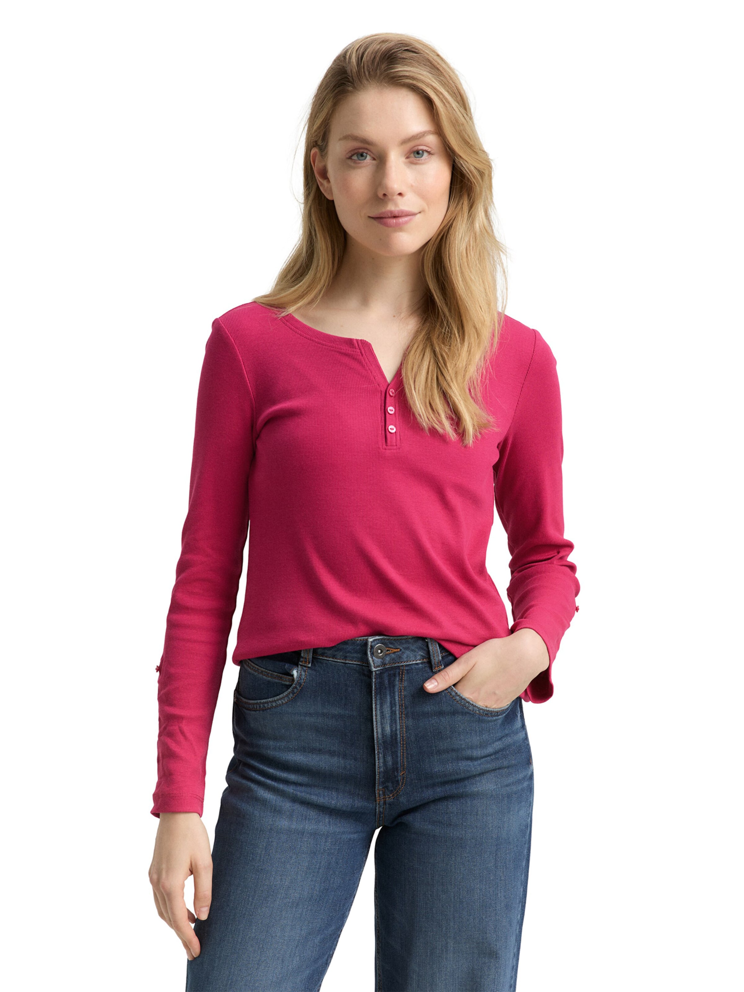 Maglietta di TOM TAILOR in rosa: frontale