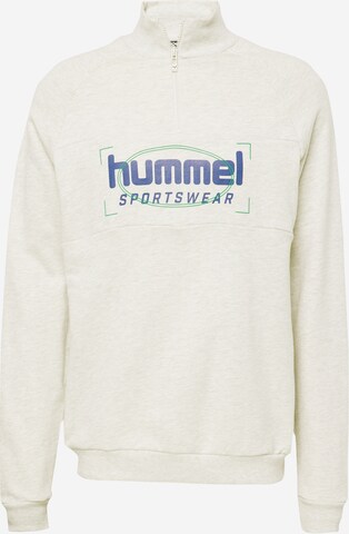 Hummel - Sweatshirt 'Ron' em bege: frente