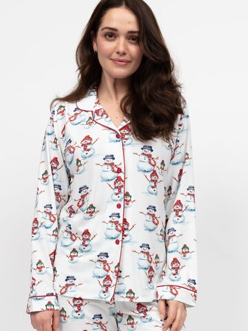 Cyberjammies Pajama shirt 'Blaze' in White: front