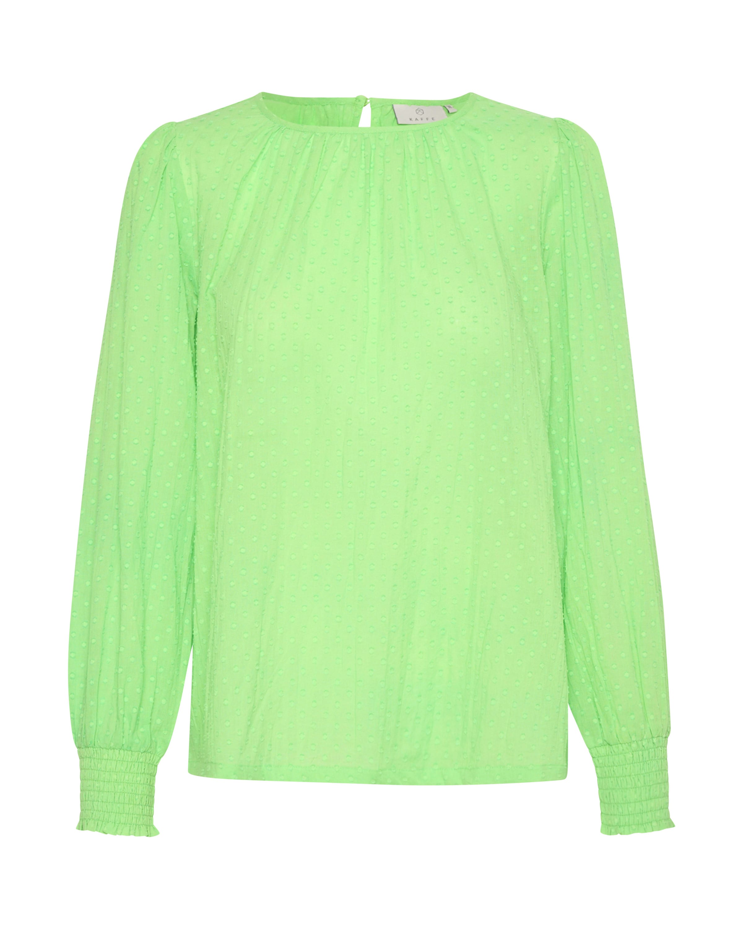 zaļš Kaffe Blūze 'KA Roca': no priekšpuses