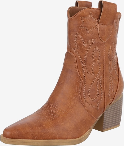 Ital-Design Cowboystiefel in camel, Produktansicht