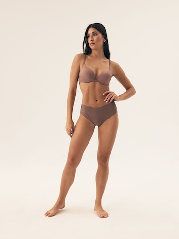 Henderson Broekje 'Taillenslip Bump im 2er Pack, hohe Leibhöhe, nahtlos' in Beige