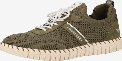 MUSTANG Baskets basses en vert, Vue avec produit
