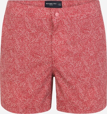 Abercrombie & Fitch Plavecké šortky – červená: přední strana