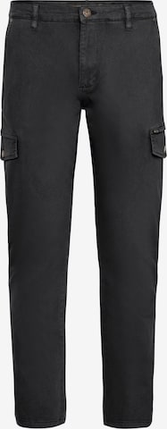 INDICODE JEANS - Calças cargo em preto: frente