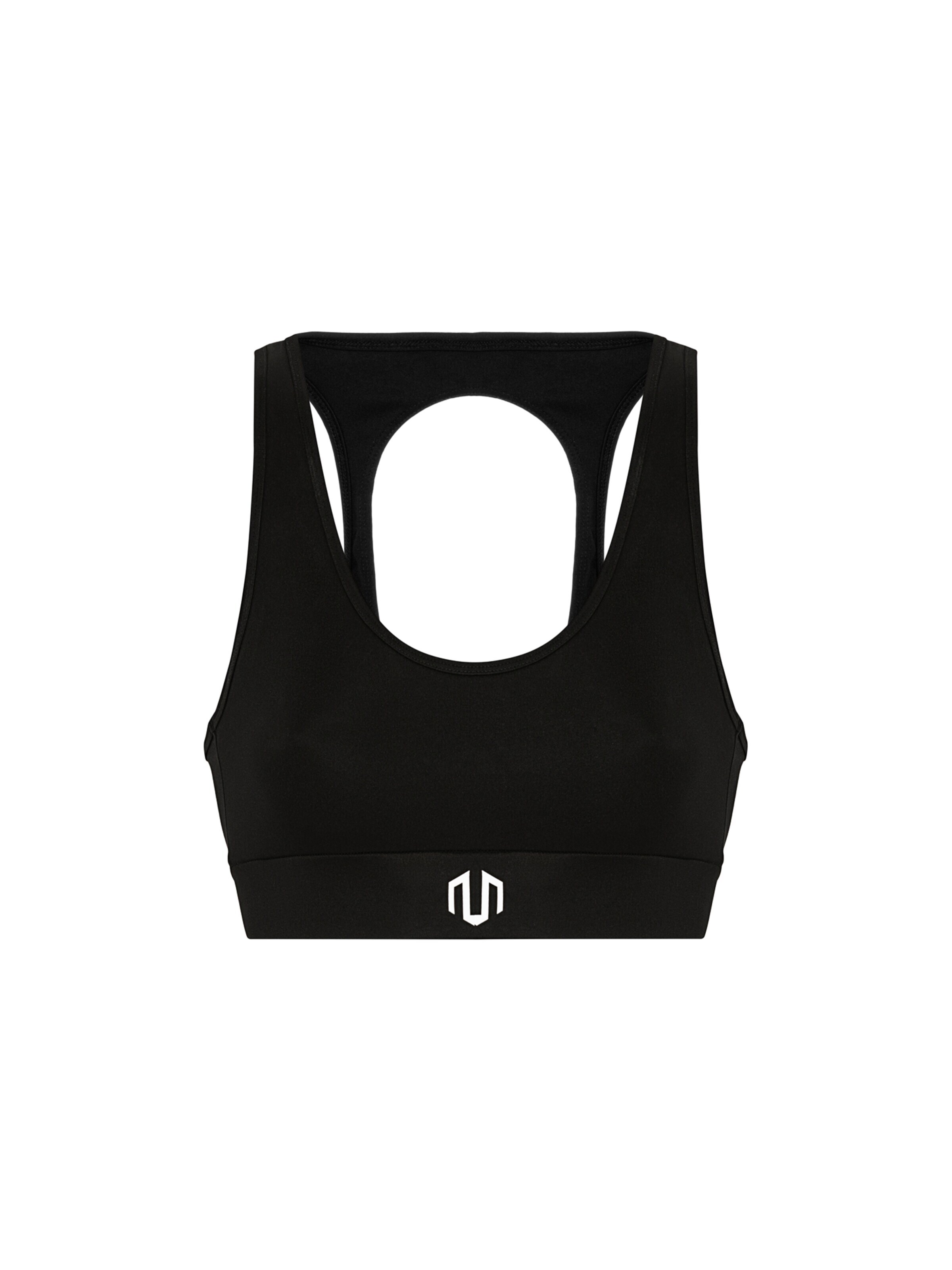 Bustier Soutien-gorge de sport 'Kansei Chrome' MOROTAI en noir : devant