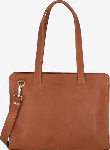 Plevier Document Bag 'Pharos' in Brown: front