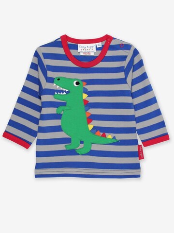 Toby Tiger Shirt 'T-Rex' in Blue: front