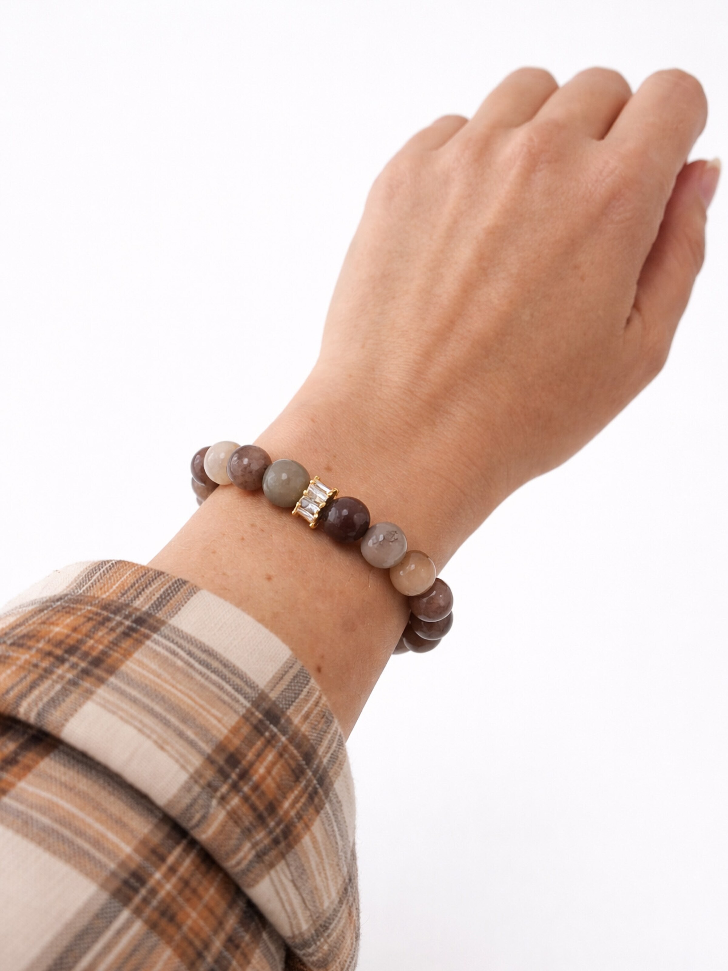 Secret Stones Bracelet in Brown: front
