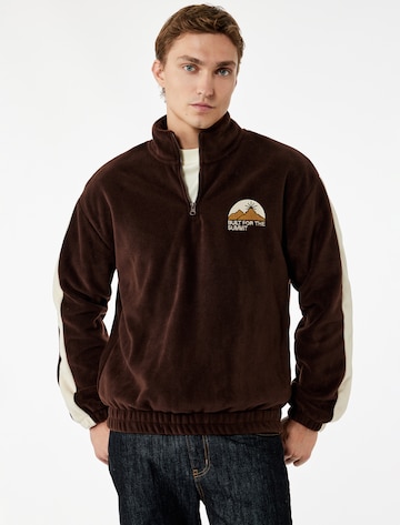 Koton Sweatshirt in Braun: Vorderseite