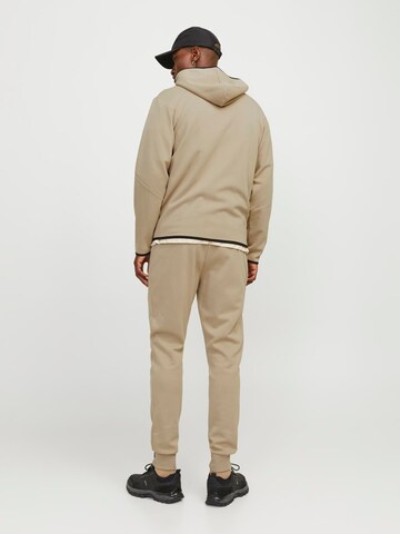 JACK & JONES Sweatvest 'JCOFusion' in Beige