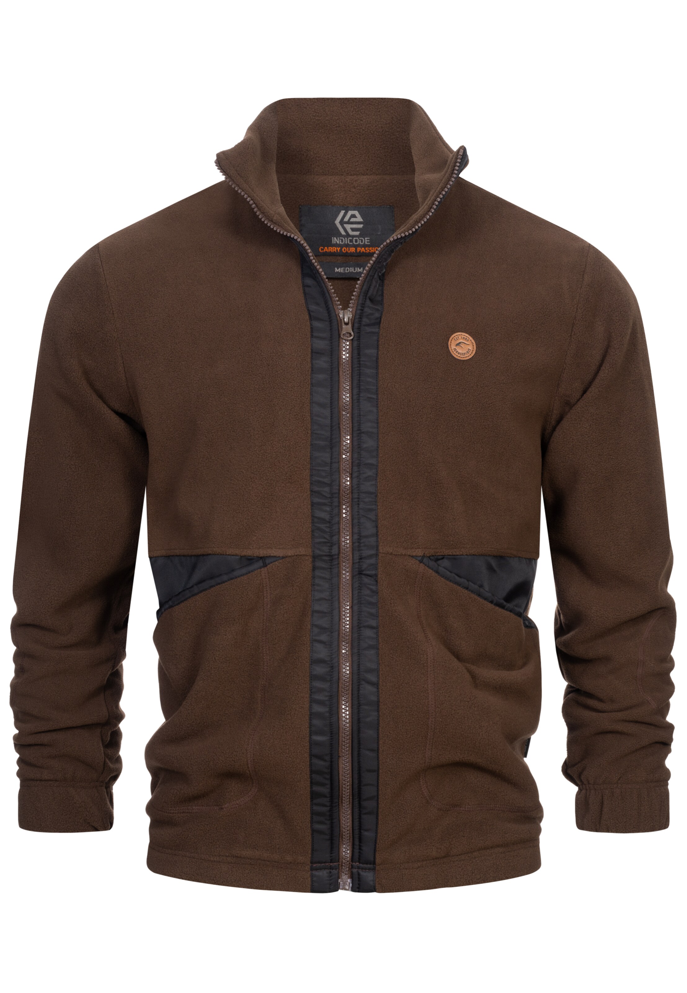 INDICODE JEANS Übergangsjacke in Braun: Vorderseite