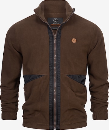 INDICODE JEANS Between-season jacket in Brown: front