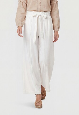 usha FESTIVAL Wide leg Broek in Wit: voorkant