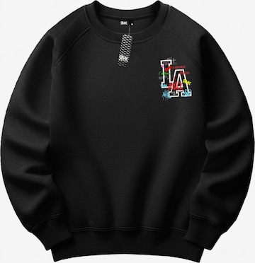 RMK Sweatshirt 'Los Angeles LA' in Black: front