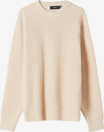 Bershka Pullover in Beige: predná strana