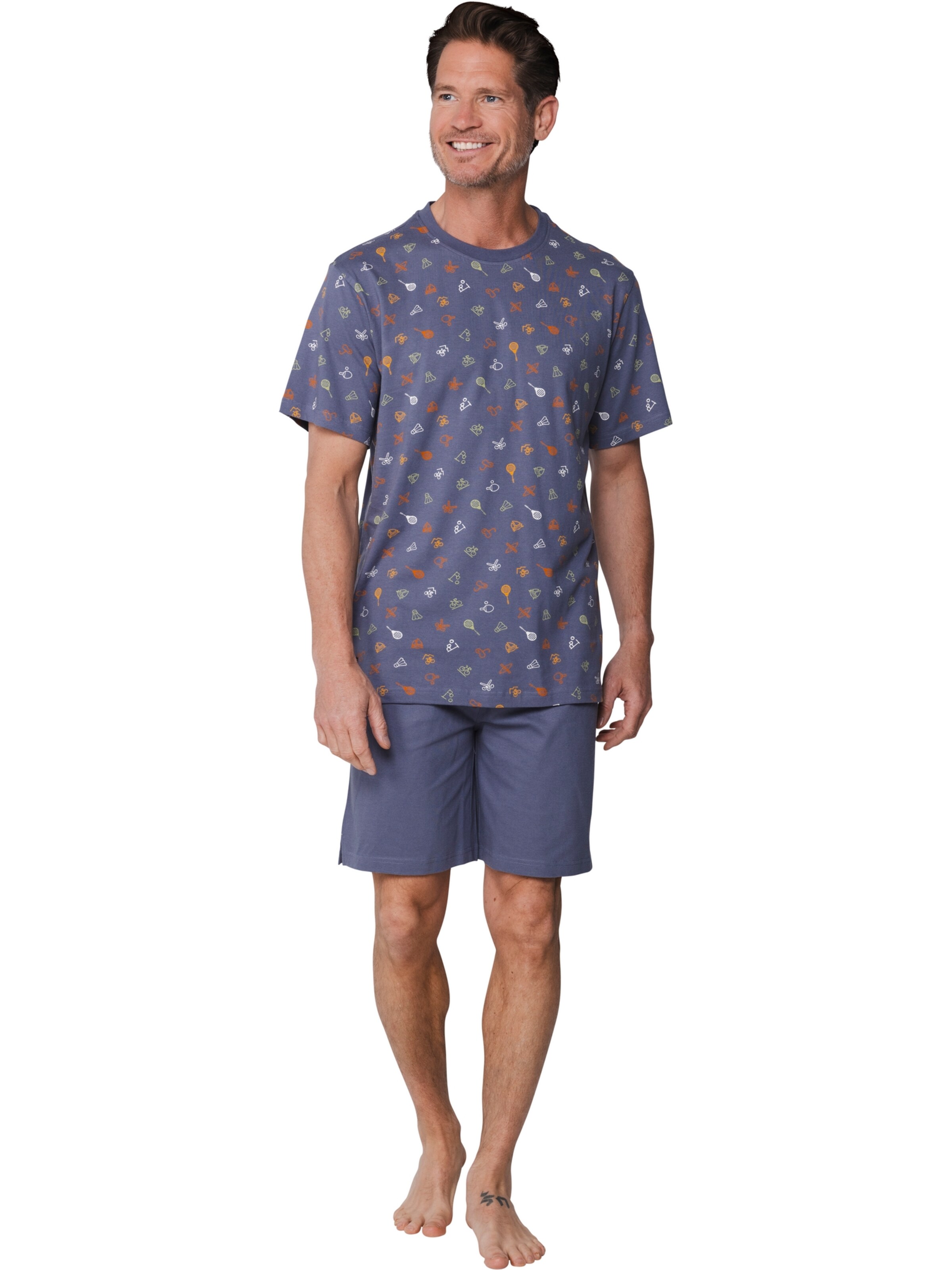 Pastunette Pyjama kort 'Shortama' in Blauw