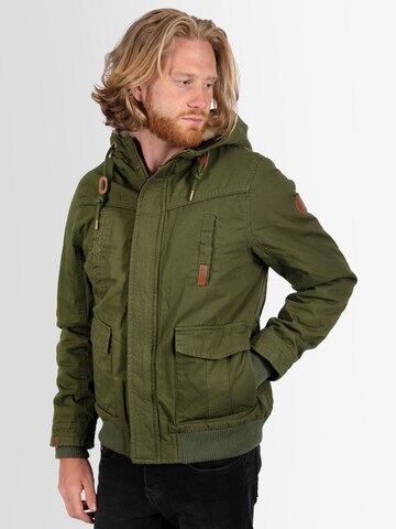 Alessandro Salvarini Winter Jacket 'Rigio' in Green: front