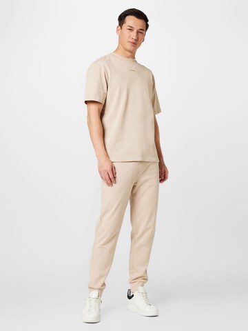 HUGO Tapered Housut 'Dayote' värissä beige