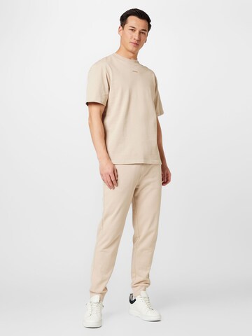 HUGO Red Tapered Trousers 'Dayote' in Beige