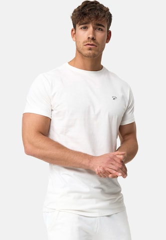 T-Shirt ' Kloge ' INDICODE JEANS en blanc : devant