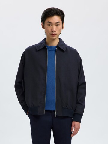 SELECTED Between-Season Jacket in Blue: front