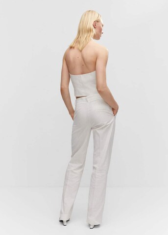 MANGO Regular Pantalon in Wit