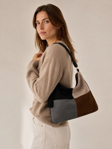 COLLEZIONE ALESSANDRO Shoulder Bag 'Patchwork' in Black
