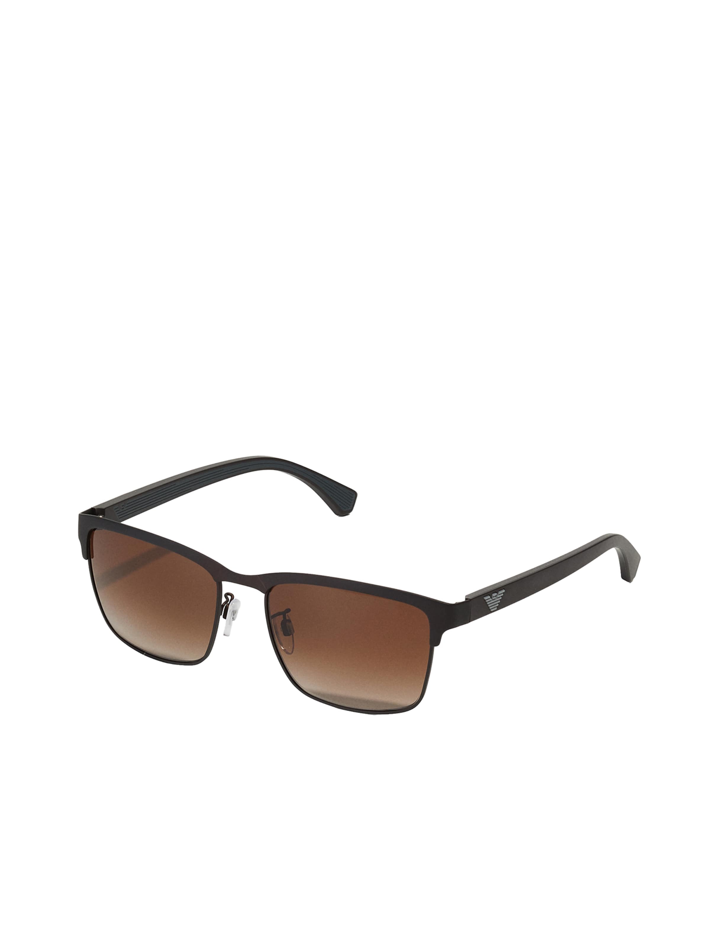 Lunettes de soleil '0EA2087' Emporio Armani en marron : devant