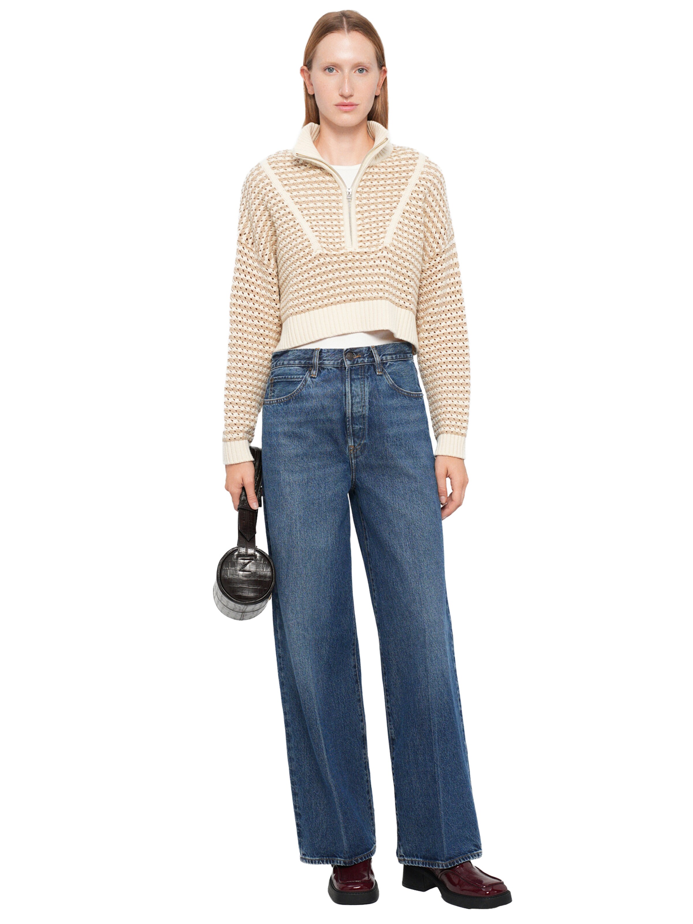 FRAME Широкий Джинсы 'THE COLLEGIATE' в Синий