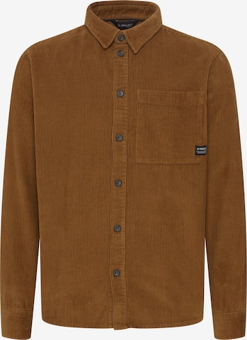 11 Project Regular fit Button Up Shirt 'Devonte' in Brown: front