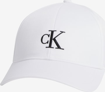 Calvin Klein Jeans Cap in Weiß: predná strana