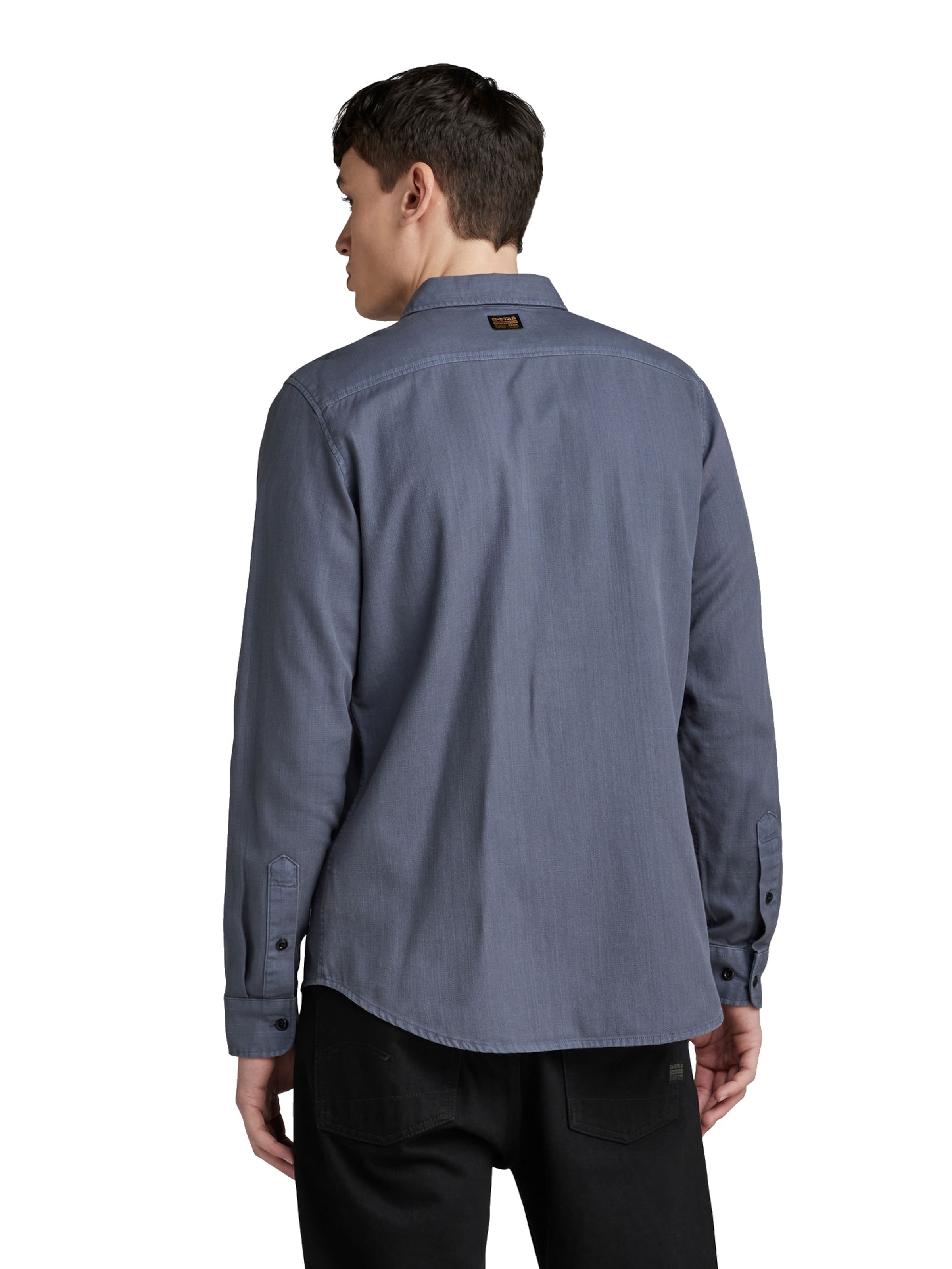 G-STAR - Slim Fit Camisa 'Marine' em azul