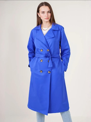 Bigdart - Sobretudo meia-estação em azul: frente